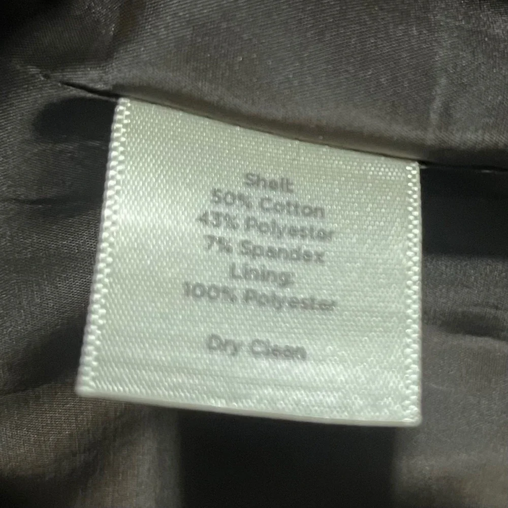 Talbots Pencil Skirt Womens Brown Cotton Blend Lined Back Vent‎ Size 6